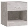 Mesitas de noche 2 unidades con cajón gris hormigón de vidaXL, Mesitas de noche - Ref: Foro24-342584, Precio: 56,00 €, Descue...