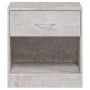 Mesitas de noche 2 unidades con cajón gris hormigón de vidaXL, Mesitas de noche - Ref: Foro24-342584, Precio: 56,00 €, Descue...