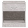 Mesitas de noche 2 unidades con cajón gris hormigón de vidaXL, Mesitas de noche - Ref: Foro24-342584, Precio: 54,30 €, Descue...