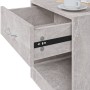 Mesitas de noche 2 unidades con cajón gris hormigón de vidaXL, Mesitas de noche - Ref: Foro24-342584, Precio: 54,30 €, Descue...