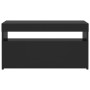 Mueble de TV con luces LED negro 75x35x40 cm de vidaXL, Muebles TV - Ref: Foro24-804393, Precio: 54,07 €, Descuento: %