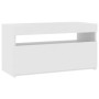 Mueble de TV con luces LED blanco 75x35x40 cm de vidaXL, Muebles TV - Ref: Foro24-804391, Precio: 52,62 €, Descuento: %