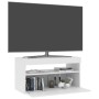 Mueble de TV con luces LED blanco 75x35x40 cm de vidaXL, Muebles TV - Ref: Foro24-804391, Precio: 52,62 €, Descuento: %