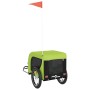 Remolque de bicicleta mascotas hierro tela Oxford verde negro de vidaXL, Cochecitos para mascotas - Ref: Foro24-94004, Precio...