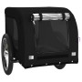 Remolque de bicicleta mascotas hierro tela Oxford negro de vidaXL, Cochecitos para mascotas - Ref: Foro24-94003, Precio: 93,7...