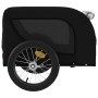 Remolque de bicicleta mascotas hierro tela Oxford negro de vidaXL, Cochecitos para mascotas - Ref: Foro24-94003, Precio: 93,7...