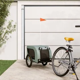 Pet Bicycle Trailer Iron Oxford Cloth Gray Black by vidaXL, pet strollers - Ref: Foro24-94000, Price: 92,55 €, Discount: %
