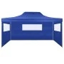 Carpa plegable profesional con 3 paredes acero azul 3x4 m de vidaXL, Carpas y cenadores - Ref: Foro24-48890, Precio: 160,92 €...