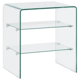 Mesa de centro de vidrio templado 50x40x56 cm de vidaXL, Mesas de centro - Ref: Foro24-284727, Precio: 179,49 €, Descuento: %