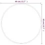 Black round wall mirror Ø 40 cm by vidaXL, Mirrors - Ref: Foro24-348185, Price: 30,09 €, Discount: %