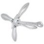 Ancla plegable hierro maleable plateado 1,5 kg de vidaXL, Anclas - Ref: Foro24-94281, Precio: 18,51 €, Descuento: %