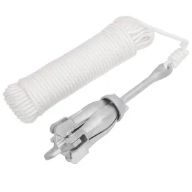 Ancla plegable con cuerda hierro maleable plateado 3,2 kg de vidaXL, Anclas - Ref: Foro24-94286, Precio: 40,60 €, Descuento: %