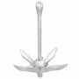 Ancla plegable con cuerda hierro maleable plateado 3,2 kg de vidaXL, Anclas - Ref: Foro24-94286, Precio: 38,97 €, Descuento: %