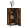 Aparador madera de ingeniería roble ahumado 34,5x34x90 cm de vidaXL, Aparadores - Ref: Foro24-828513, Precio: 58,03 €, Descue...