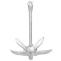Ancla plegable hierro maleable plateado 2,5 kg de vidaXL, Anclas - Ref: Foro24-94282, Precio: 24,22 €, Descuento: %