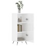 Aparador de madera contrachapada blanco brillante 34,5x34x90 cm de vidaXL, Aparadores - Ref: Foro24-828510, Precio: 62,57 €, ...