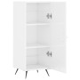 Aparador de madera contrachapada blanco brillante 34,5x34x90 cm de vidaXL, Aparadores - Ref: Foro24-828510, Precio: 62,57 €, ...