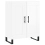 Aparador de madera contrachapada blanco brillante 69,5x34x90 cm de vidaXL, Aparadores - Ref: Foro24-830222, Precio: 92,55 €, ...