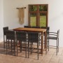 Conjunto de bar para jardín 9 piezas gris en Conjuntos de jardín | Comprar online en Foru.es