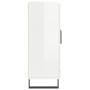 Aparador de madera contrachapada blanco brillante 69,5x34x90 cm de vidaXL, Aparadores - Ref: Foro24-830222, Precio: 92,55 €, ...