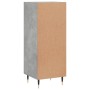 Aparador de madera contrachapada gris hormigón 34,5x34x90 cm de vidaXL, Aparadores - Ref: Foro24-828520, Precio: 56,79 €, Des...