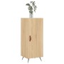 Aparador madera contrachapada color roble Sonoma 34,5x34x90 cm de vidaXL, Aparadores - Ref: Foro24-828511, Precio: 57,11 €, D...
