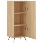 Aparador madera contrachapada color roble Sonoma 34,5x34x90 cm de vidaXL, Aparadores - Ref: Foro24-828511, Precio: 57,11 €, D...