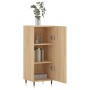 Aparador madera contrachapada color roble Sonoma 34,5x34x90 cm de vidaXL, Aparadores - Ref: Foro24-828519, Precio: 56,79 €, D...