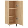 Aparador madera contrachapada color roble Sonoma 34,5x34x90 cm de vidaXL, Aparadores - Ref: Foro24-828519, Precio: 56,79 €, D...