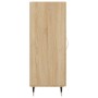 Aparador madera contrachapada color roble Sonoma 34,5x34x90 cm de vidaXL, Aparadores - Ref: Foro24-828519, Precio: 56,79 €, D...