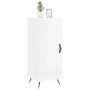 Aparador de madera contrachapada blanco brillante 34,5x34x90 cm de vidaXL, Aparadores - Ref: Foro24-830414, Precio: 62,48 €, ...
