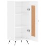 Aparador de madera contrachapada blanco brillante 34,5x34x90 cm de vidaXL, Aparadores - Ref: Foro24-830414, Precio: 62,48 €, ...