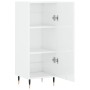 Aparador de madera contrachapada blanco brillante 34,5x34x90 cm de vidaXL, Aparadores - Ref: Foro24-828518, Precio: 61,86 €, ...