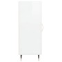 Aparador de madera contrachapada blanco brillante 34,5x34x90 cm de vidaXL, Aparadores - Ref: Foro24-828518, Precio: 61,86 €, ...