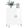 Aparador de madera contrachapada blanco brillante 69,5x34x90 cm de vidaXL, Aparadores - Ref: Foro24-830214, Precio: 87,10 €, ...