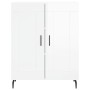 Aparador de madera contrachapada blanco brillante 69,5x34x90 cm de vidaXL, Aparadores - Ref: Foro24-830214, Precio: 87,10 €, ...