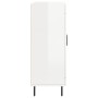 Aparador de madera contrachapada blanco brillante 69,5x34x90 cm de vidaXL, Aparadores - Ref: Foro24-830214, Precio: 87,10 €, ...