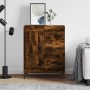 Aparador de madera de ingeniería roble ahumado 69,5x34x90 cm de vidaXL, Aparadores - Ref: Foro24-830265, Precio: 100,42 €, De...
