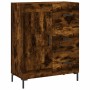 Aparador de madera de ingeniería roble ahumado 69,5x34x90 cm de vidaXL, Aparadores - Ref: Foro24-830265, Precio: 100,42 €, De...