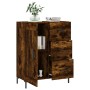 Aparador de madera de ingeniería roble ahumado 69,5x34x90 cm de vidaXL, Aparadores - Ref: Foro24-830265, Precio: 100,42 €, De...