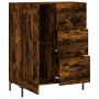 Aparador de madera de ingeniería roble ahumado 69,5x34x90 cm de vidaXL, Aparadores - Ref: Foro24-830265, Precio: 100,42 €, De...
