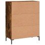 Aparador de madera de ingeniería roble ahumado 69,5x34x90 cm de vidaXL, Aparadores - Ref: Foro24-830265, Precio: 100,42 €, De...