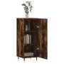 Aparador madera de ingeniería roble ahumado 34,5x34x90 cm de vidaXL, Aparadores - Ref: Foro24-828521, Precio: 57,45 €, Descue...