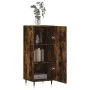 Smoked oak engineered wood sideboard 34.5x34x90 cm by vidaXL, Sideboards - Ref: Foro24-828521, Price: 56,75 €, Discount: %