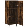 Aparador madera de ingeniería roble ahumado 34,5x34x90 cm de vidaXL, Aparadores - Ref: Foro24-828521, Precio: 57,45 €, Descue...