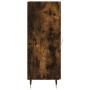 Aparador madera de ingeniería roble ahumado 34,5x34x90 cm de vidaXL, Aparadores - Ref: Foro24-828521, Precio: 57,45 €, Descue...