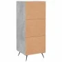 Aparador de madera contrachapada gris hormigón 34,5x34x90 cm de vidaXL, Aparadores - Ref: Foro24-830416, Precio: 56,31 €, Des...