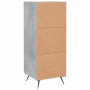 Aparador de madera contrachapada gris hormigón 34,5x34x90 cm de vidaXL, Aparadores - Ref: Foro24-830416, Precio: 57,00 €, Des...