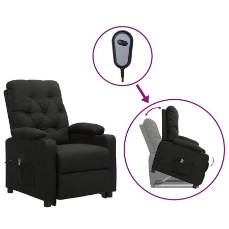 Sillón elevable tela negro en Sillones | Comprar online en Foru.es