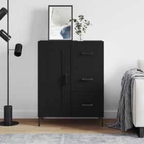 Aparador de madera de ingeniería negro 69,5x34x90 cm de vidaXL, Aparadores - Ref: Foro24-830261, Precio: 103,90 €, Descuento: %